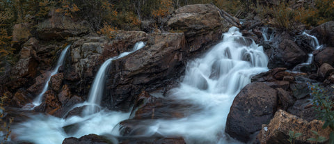 Autumn RMNP Waterfall Pano